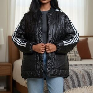 Adidas originals Women's Black Quilted Jacket. One size